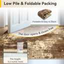 RELEANY Washable Square 8'x8' Area Rug for Living Room Brown Tan