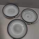 LERATIO Pasta Bowls,Ceramic 38oz Pasta Bowls,9.0" Reactive Glaze Pasta Bowl Set of 4,Microwave & Dishwasher,Oven Safe,Large Wide Serving Bowls for Salad, Dessert, Pizza, Fruit,Gray White