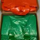 SilTriangle 100 Pieces Red and Green Gift Bags Large Plastic Gift Bags with Handle Merchandise Shopping Bag for Christmas Party Favor Small Business Gifts Wrapping,13.8 x 9.8 x 2.4 Inches