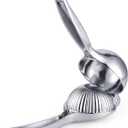 Lemon Squeezer, Fast Effortless Juice Extraction with Large Metal Citrus Juicer, Maximum Yield Heavy Duty Hand Lime Squeezer, Manual Lemon Juicer Press, Easy to Use w/Stainless Steel Zester