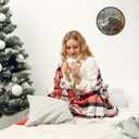 3 x TNVDFNBR Vintage Christmas Round Wall Art Decor, Retro Winter Painting, Rustic Farmhouse Winter Circular Wall Hanging Decor for Living Room Bedroom Farmhouse Kitchen, 10x10 Inch