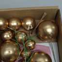 Mini Balloon Cake Toppers Round Gold Ball Cupcake Toppers Cake Decorations for Birthday Wedding Anniversary Valentines Party Cake Decoration Supplies 25 PCS (Gold)