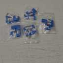 VCE UL Listed 10Gbps Cat6 Keystone Jack Insert 25-Pack, 90 Degree Punch Down RJ45 Keystone Jack Adapter Slim Profile Blue