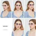ANDWOOD Trendy Heart Shaped Sunglasses Womens Rhinestone Love Eye Sun glasses Metal Lovely Fashion Diamond Sunnies