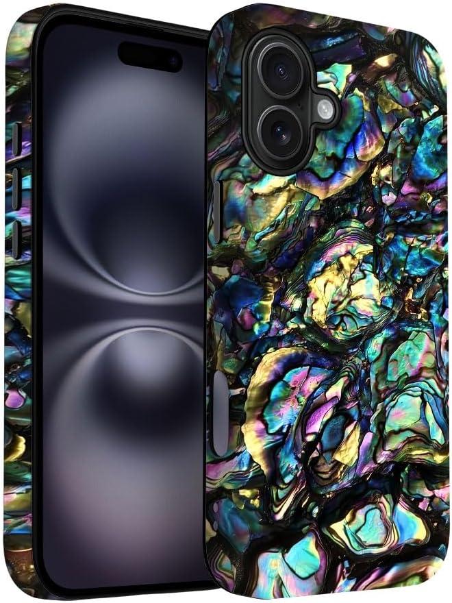 for iPhone 16 Plus Case | Color Abalone Shell | Slim Drop Protection Design