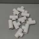 10 Pack 3 Way 3/4 Inch Tee PVC Pipe Fittings Connector SCH40 Furniture Build Grade PVC Corner Fittings Elbow Fittings for DIY PVC Shelf Garden Support Structure Tent Connection