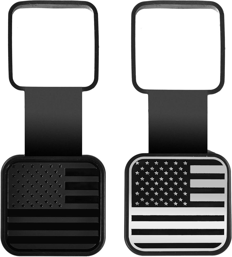 Trailer Hitch Cover Dust-Proof Hook Plug Tow Accessories Insert Receiver Tube Class 3 4 5 Cap Fit for 2'' Inch Hitch Receiver