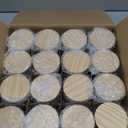 SHOWIN 4 OZ Thick Candle Jars for Making Candles 16 Pcs, Empty Jars with Wood Lids for Candle Making, Sample Container, Frosted White