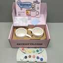 Pott'd Paintables Paint Your Own Mug Kit - DIY Mug Painting Kit for Adults. Ceramic Painting Kit for Adults Includes Mugs, Paints, Brushes, Cloth and Painting Inspiration Guide