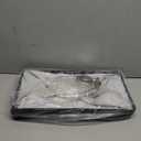 Black Lamp Shades Set of 2, Large Rectangle Lampshades Replacement, 16"L x 8"W x 10"H, Fabric Lamp Shade for Table Lamps Floor Lamps, Spider, Harp Holders Included, Easy Assembly Required