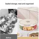 Round Spice Organizer Box with Lid  5-Compartment Clear Seasoning Container for Kitchen  BPA-Free Food Grade Storage for Herbs, Dried Chili, Star Anise & More