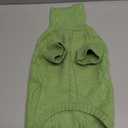 Queenmore Small Dog Pullover Sweater, Cold Weather Cable Knitwear, Classic Turtleneck Thick Warm Clothes for Chihuahua, Bulldog, Dachshund, Pug, Yorkie (Green, Medium)