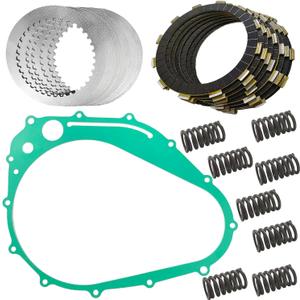 Extra Plate Friction Steel Clutch Plates & Gasket Kit Fit for Suzuki 1997-2004 Marauder 800 VZ800, 21442-37401 21451-14A00 Clutch Kit