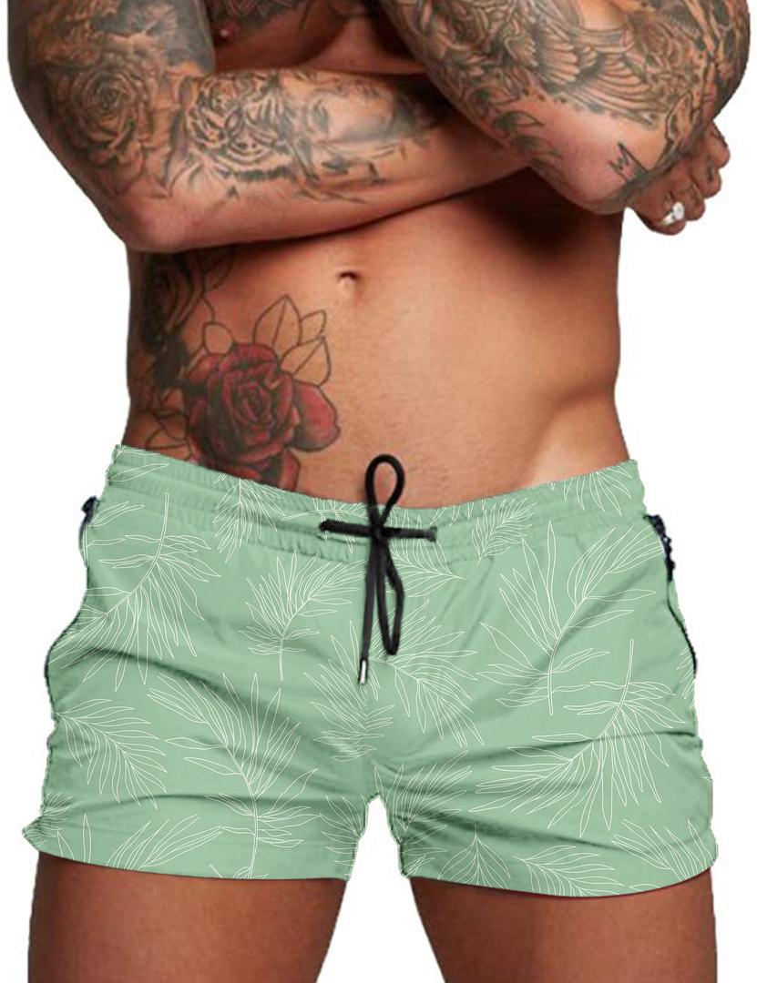 COOFANDY Men's Swim Trunks Quick Dry Board Shorts Mesh Lining Swimsuit Swimwear Bathing Suit,Size 8