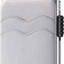 VULKIT Credit Card Holder Minimalist Slim Pop Up Wallet with Leather Slots RFID Blocking for Men and Women Holds 7 Cards and Notes Pearl White