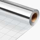 Merture Metallic Silver Wrapping Paper Jumbo Roll - 30 In X 32.8 Ft (81.7 sq.ft.) Solid Color Gift Wrap with Cutting Lines for Christmas, Wedding, Birthday, Valentines Day, Mothers Day, Baby Shower