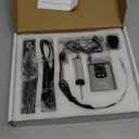 HOTEC UHF Wireless Headset Microphone/Lavalier Lapel Mic with Bodypack Transmitter and Mini Rechargeable Receiver 1/4" Output for Vlogging or Speech