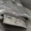 2x3 Washable Rug for Entryway, Grey Blue White Boho Low-Pile Printed Area Rugs Soft Non-Slip Indoor Door Mat, Vintage Oriental Throw Carpet for Entrance Farmhouse Kitchen Foyer Bedside