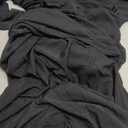 KUTUMAI Off Shoulder Long Sleeve Maxi Dress Corset Bodycon Ruched Cocktail Formal Wedding Guest Dresses for Women (Medium, Black)