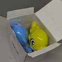 JOYIN 2 Bubble Guns Kit, Whale Automatic Bubble Maker Blower Machine with 4 Solutions for Kids, Party Favors, Summer Toy, Birthday, Outdoor & Indoor Activity (Yellow+blue)