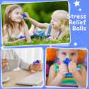 Blulu 30 Pieces Star Stress Ball Bulk Mini Foam Stress Relief Squeeze Ball Toys for School Carnival Reward, Student Prizes, Party Bag Fillers, Hand Exercise