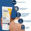 CeraVe Hydrating Mineral Sunscreen SPF 30 with Sheer Tint, Tinted Mineral Sunscreen with Zinc Oxide & Titanium Dioxide, Blends Seamlessly For Healthy Glow, Medium, 1.7 Fluid Ounce