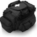 ASA TECHMED First Aid Responder EMS Emergency Medical Trauma Bag Deluxe, Black