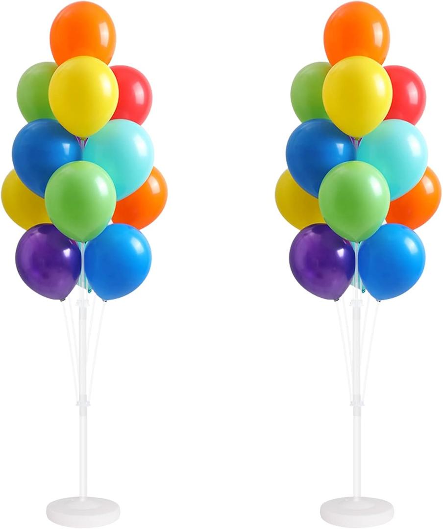 Balloon Column Kit for Floor-Balloon Columns with Stand, Base and Pole,Balloon Tower Backdrop Decoration for Wedding, Baby Shower, Birthday Party, or Bachelorette Parties (MULTICOLOR)
