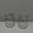 SOJOCK 2PACK Glass Flower Vases(Flowers NOT Included),6.3" High Diamond Pattern Vases,Vintage Vases for Centrepieces,Wedding Decorations,Home Table Flower Decorations (Clear)