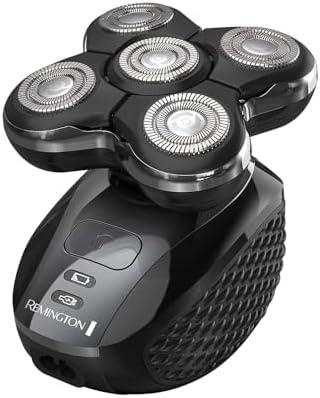 Remington Balder Pro Electric Razor for Head XR7000A - Premier Wet/Dry Bald Head Shaver, Flex Blades for a Close Shave, Cordless Rechargeable, Effortless Head Shaving with Precision Dual Track Heads