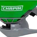 Chapin 8706G Spreader, Lawn and Garden, TurfPro, Hand Crank, Lightweight, Portable, Poly Scoop, Thumb Control Gate, 3 Settings, Ideal for Small Spaces, 15 Setting Gate, Fertilizer and Seeds, 0.3 Gal