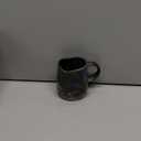 TaoTaojarvie Handmade Ceramic Coffee Mugs, Mugs with Coffee Spoon, 11oz, Handmade Pottery Mug with Handle, Handpainting, Unique Uneven Surface Tea Cups, Dishwasher and Microwave Safe (Coffee Color)