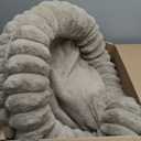 BALANCE Luxury Donut Dog Bed, 30 Inches Round Dog Bed Medium Size Dogs Washable, Orthopedic Calming Dogs Bed for Pets with Anti-Slip Bottom, Oatmeal