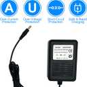 Power Supply for Genesis 2 3, Power Cord for Genesis 2 3, Replacement AC Adapter Charger Cord for SEGA Genesis 2 3 Gaming Console