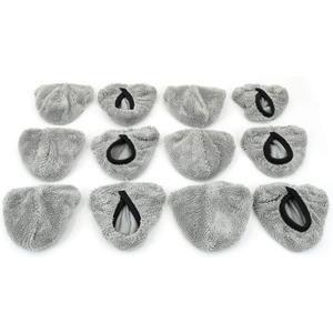 [Steamer Cover] Triangle Head Microfiber Steamer Bonnet - Twist Pile - 12 Pack