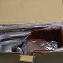 6 Piece Office Supplies/Desk Organizer Set with Desktop Leather Writing Pad,File Paper Tray,Magazine folder Holder, Pen Cup,Sticky Note Holder,Letter Mail Sorter,Workspace Decor for Women Men Brown