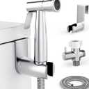 Purrfectzone Bidet Sprayer for Toilet, Handheld Sprayer Kit, Cloth Diaper Sprayer Set - Easy to Install - Stainless Steel