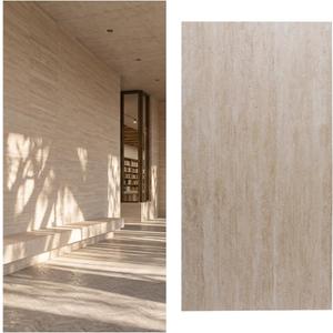 Faux Travertine Soft Stone Flexible Wall Panels 23.6" × 47.2", 4 Pcs