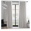 Topfinel Grey Beige Linen Blackout Curtains 84 Inch Long for Bedroom Living Room, Greige Gray Pinch Pleat Back Tab Gothic Moody Viral Drapes Mordern Boho Curtains for Window Dining Room 7 FT
