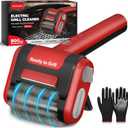 Electric Grill Brush, Grill Cleaner with LED Light, 700800 RPM Stainless Steel Bristles, 304 Removable Brush Head, Cordless & Type-C Rechargeable Grill Cleaning Tool for Outdoor BBQ (Red)