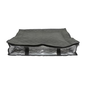 BAZEITFLOW Foldable Under Bed Quilt Storage Bag with Zipper and Transparent Window Clothes Organizer Bin with, 2