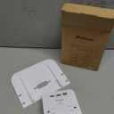 Wall Outlet Extender with Surge Protector, 6 AC Outlets, Shelf, 2 USB & USB C Charging Ports - Home & Dorm Plug Expander (White)