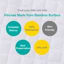 Bassinet Mattress Protector Fits 18" x 28" Munchkin Brica, 4moms Mamaroo and Pamo Babe 4 in 1 Portable Crib(not playard), Waterproof, Washer & Dryer