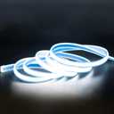 2 Meter Bright LED Strip Lights AC 110V with US Plug 6.56 Foot IP67 Waterproof COB LED Rope Lights for Kitchen Under Cabinet Lighting 6000K Cold White (Cold White, 6.56ft)