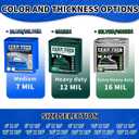 Tarp 8x12 Feet, 7 Mil Thick Waterproof Poly Tarps Cover UV Resistant, Rip & Tear Proof with Metal Grommets Every 20 Inche (Blue/Silver)