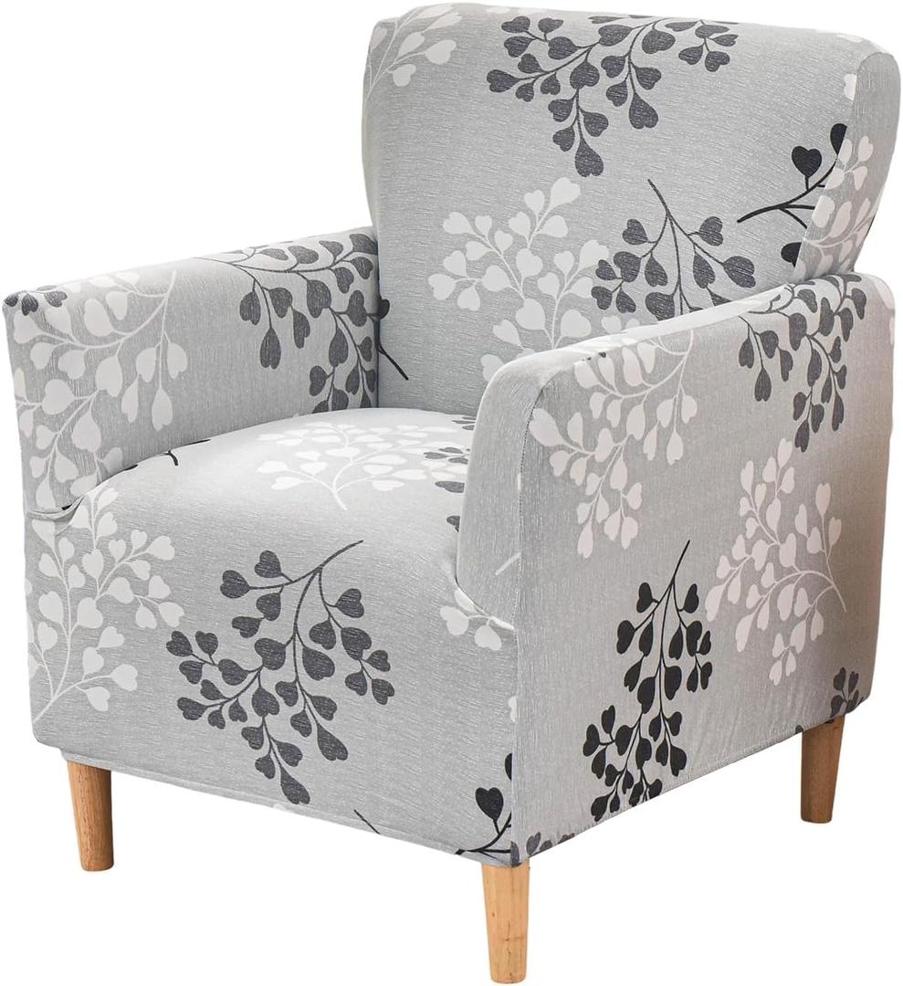 Printed Banquet Armchair Slipcovers Soft Chair Covers Armchair 1-Piece Stretch Chair Covers for Living Room Nonslip Outdoor Armchair CoverPets Friendly Furniture Protector,07