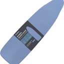 VividPaw Ironing Board Cover and Pad, Standard Size 15x54, Thick Padding, Elastic Edge, Silicone Coated, Resist Scorching, Adjustable Fastener, Heavy Duty Padded Iron Board Covers (Blue)