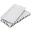 Foraineam 4 Pack Porcelain Serving Platters 10-1/4 x 5 inch Rectangular Serving Trays, Dessert, Appetizer, Salad Side Plates