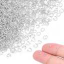 400pcs 1/8" Silver Tiny Jump Rings for Jewelry Making Replacement, Open Jump Ring Metal Jewelry Findings for Bracelets Necklaces Earrings Keychains Connectors Loops Repair Hardware