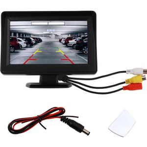 LCD Backup Camera Monitor Only,4.3" Backup Camera Screen with 160 Adjustment & Auxiliary Parking Lines Designed to Assist You in Parking,Color Back Up Cameras for Cars Monitor